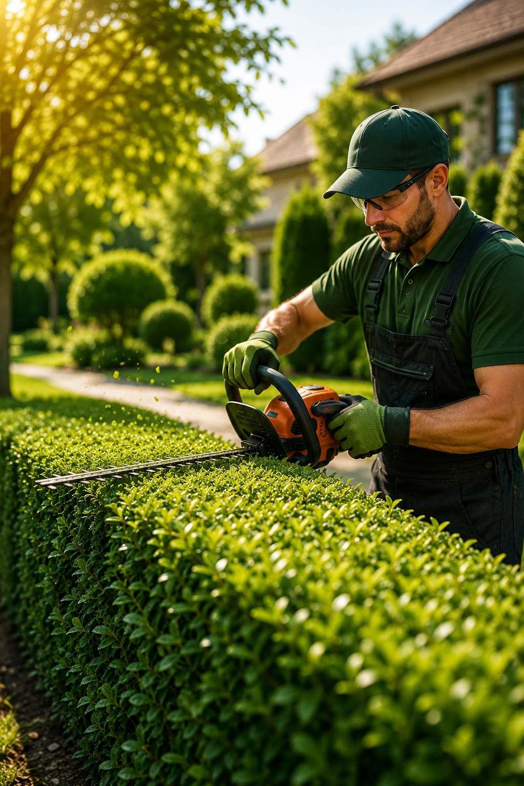 Best Time To Trim Hedges In Ottawa For Healthy Growth Professional hedge trimming service maintaining a healthy residential hedge in Ottawa during the ideal trimming season