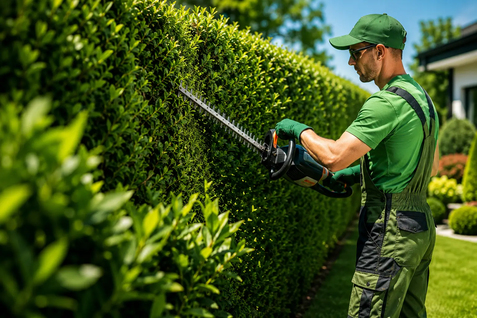 Professional Hedge Trimming Services in Ottawa Professional hedge trimming service maintaining a healthy residential privacy hedge in Ottawa